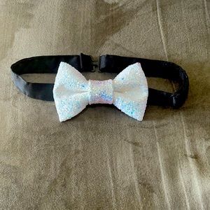 Glitter encrusted bow tie